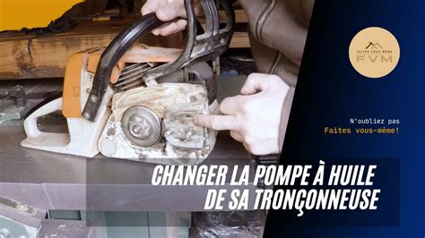 Changer la pompe à huile de sa tronçonneuse Stihl 026 YouTube