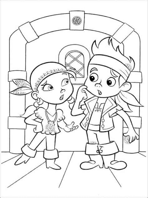 Coloriage Jake et les Pirates à imprimer sur ColoriageEnfant