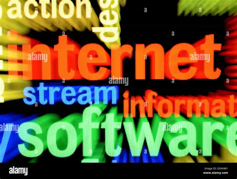 Web Word Cloud Stock Photo Alamy