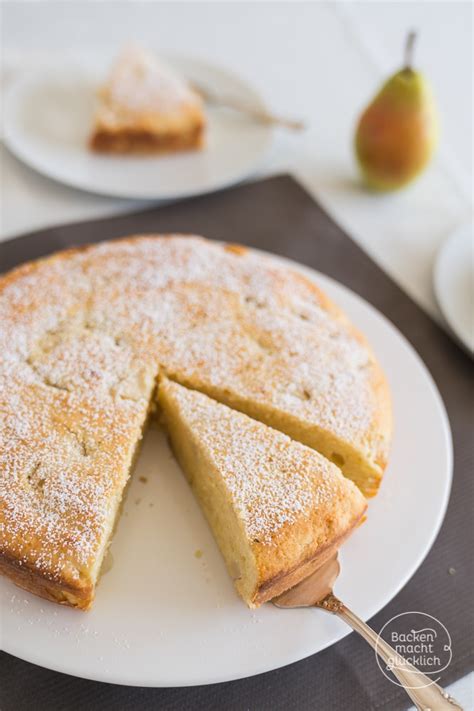 Einfacher Saftiger Birnenkuchen Backen Macht Gl Cklich