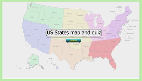 Us Countries Map Quiz - Wayne Baisey