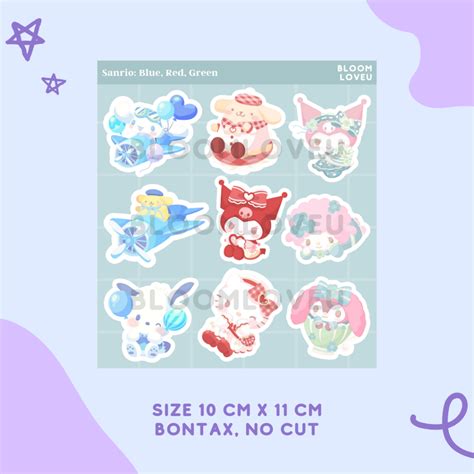 Jual Ganti Ke J T Sanrio Sticker Stiker Aesthetic Sheet Kuromi My