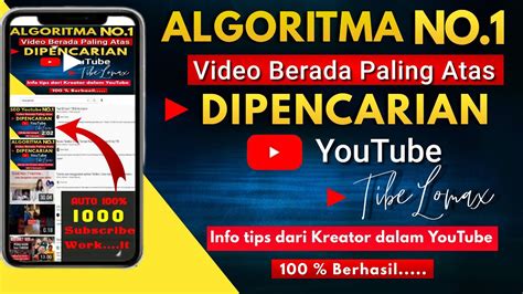 Cara Mendapatkan Subscriber Algoritma Youtube Terbaru Langsung