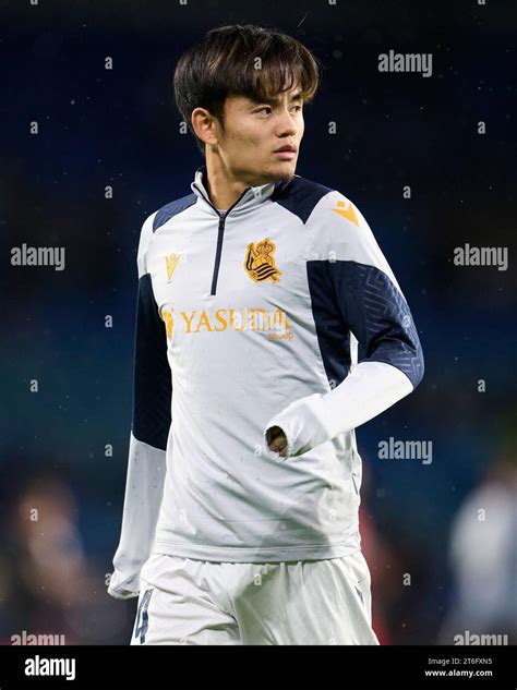 Takefusa Kubo Of Real Sociedad Looks On During The Group D Uefa