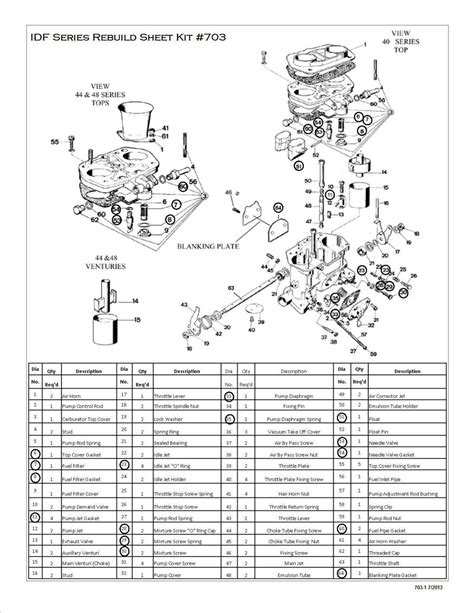 Pair Weber 40 44 48 Idf Carb Rebuild Overhaul Kits With Float Hpmx 40