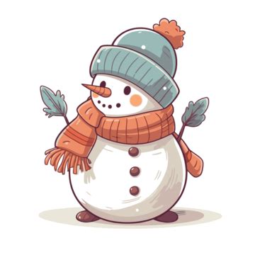 Lindo Muñeco De Nieve De Navidad Clipart Muñeco De Nieve De Dibujos