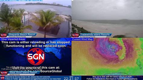 Replay 247 Multiple Cam Coverage Of Florida As Hurricane Ian