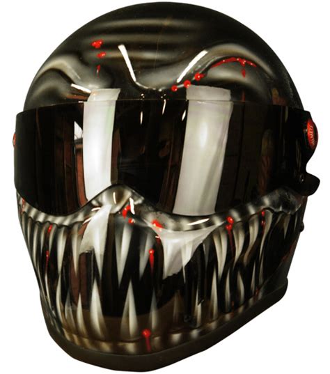 Venom Custom Airbrushed Motorcycle Helmet Usa Uk