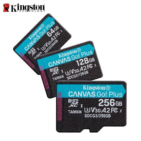 Kingston Canvas Go Plus Micro SD Card With Adapter 64GB 128GB