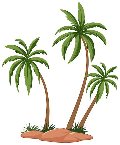 Ilustraci N Vectorial De Las Palmeras Tropicales Vector Gratis