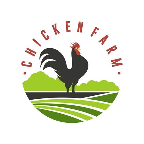 Chicken Farm Logo Vector Template 8210151 Vector Art At Vecteezy