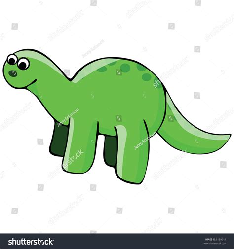 Happy Dinosaur Illustration Stock Vector Royalty Free 8189911