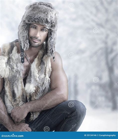 Winter Male Fashion Stock Photo Image Of Portrait Handsome 35134146