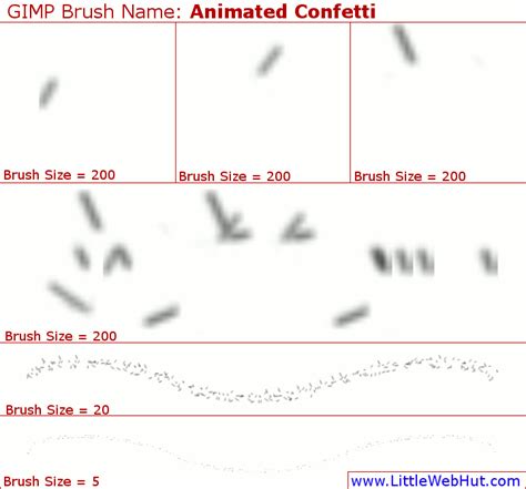 GIMP 2.8 Animated Confetti Brush