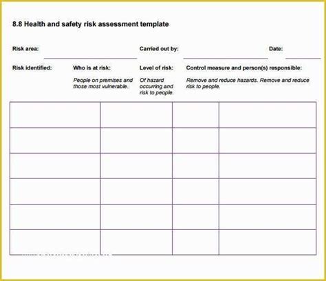 Free Risk assessment Template Of Health Risk assessment 9 Free Download ...