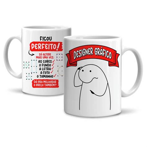 Caneca Flork Profiss O Designer Gr Fico Em Cer Mica Ml Elo