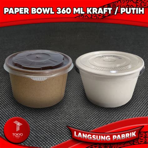 Promo Paper Bowl Ml Mangkok Kertas Rice Bowl Paper Ml