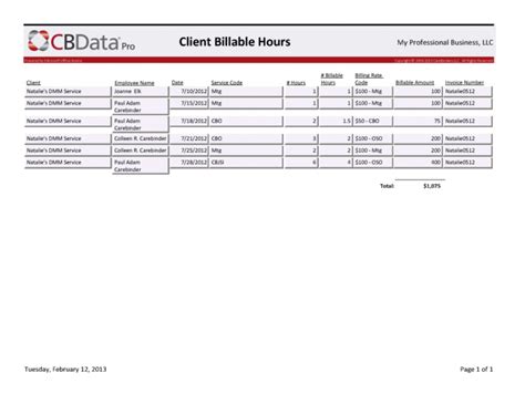 Billable Hours Spreadsheet Template — db-excel.com