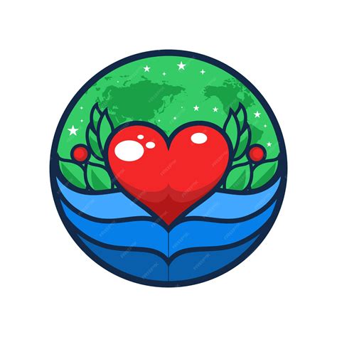 Save The Earth Love The Earth Concept Vector Illustration Love The