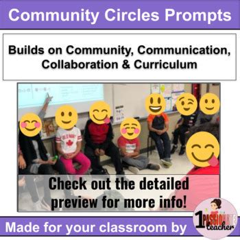 Community Circle Questions Grades 5 6 7 Full Year Prompts Back To