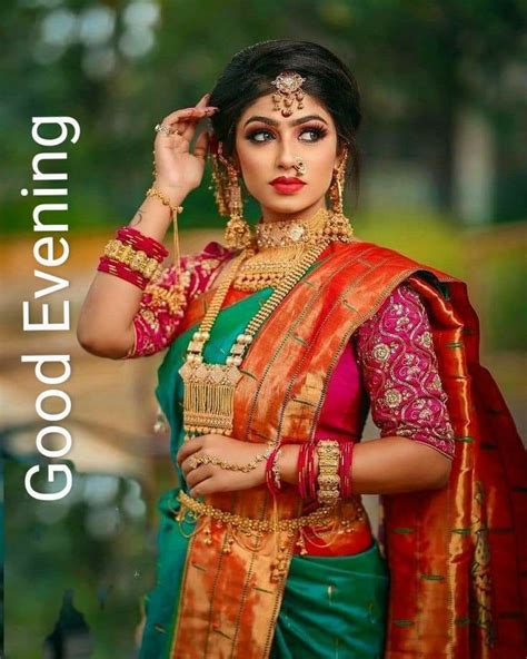 Good Evening Dear Friends South Indian Bride Saree Indian Bride Poses