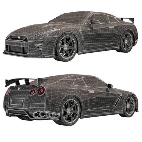 Nissan GTR R35 Godzilla 3d model Buy Download 3dbrute