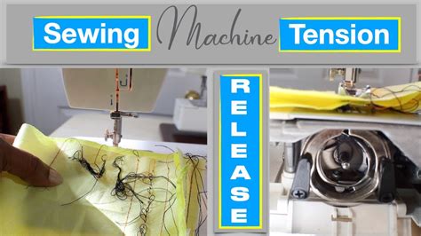 Tension Release Tips And Tricks How To Adjust Thread Tension On Sewing Machine Youtube