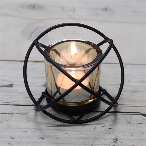 Black Centrepiece Iron Votive Candle Holder 1 Cup Single Etsy