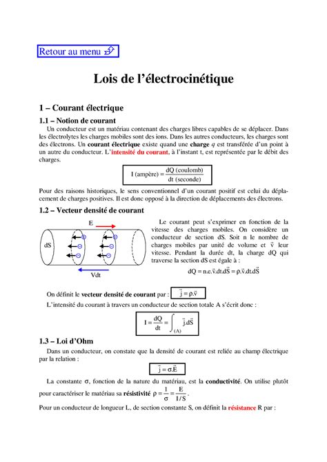 Resume Electricite Ce PDF contient les plus récents termes de l