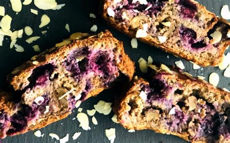 Gezond Bananenbrood Van Havermout Met Blauwe Bessen Fit Met Lotte