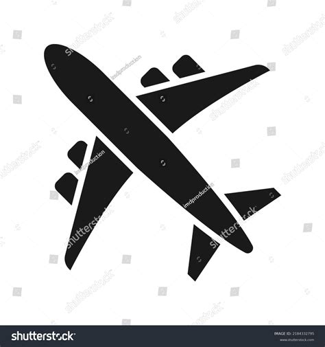 Plane Line Icon Flight Outline Vector Stock Vector (Royalty Free ...