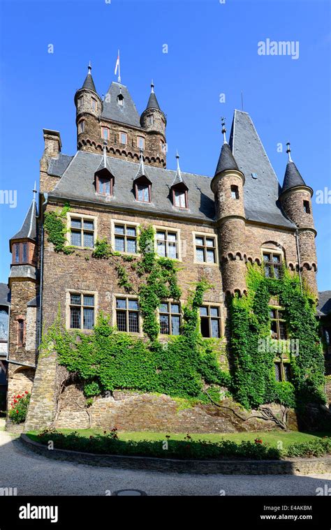 Reichsburg Castle Mosel River Cochem Germany Europe Cruise Stock Photo - Alamy