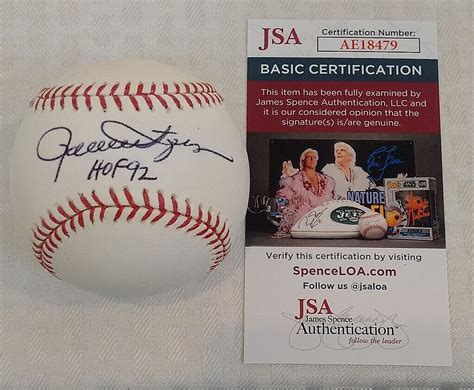 ROLLIE FINGERS Autographed Signed ROMLB Baseball HOF Inscription White