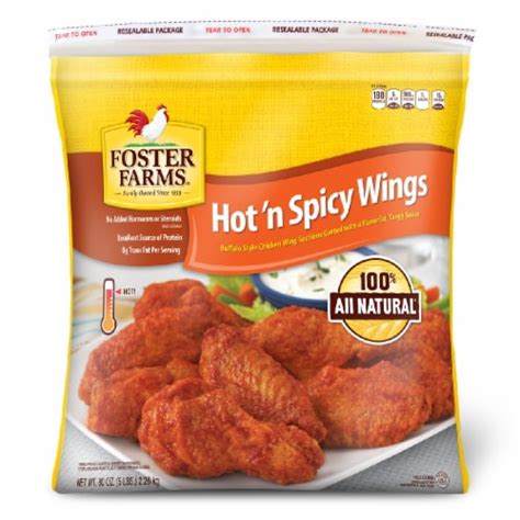 Foster Farms Hot N Spicy Chicken Wings 80 Oz King Soopers