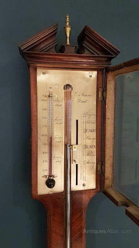 Antiques Atlas Fine George Iii Period Inlaid Stick Barometer