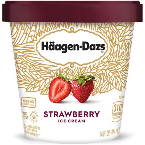 Haagen Dazs Strawberry Ice Cream 14oz BrickSeek