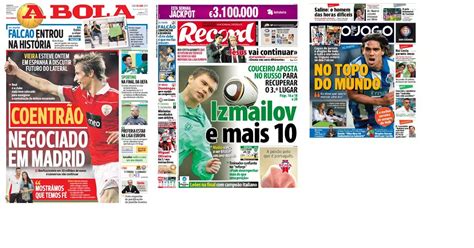 Capas Jornais desportivos ~ Futebol no Mundo