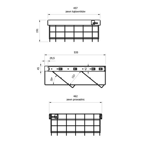 Kosz Na Buty Wire Basic Ii Do Szaf Adbox Cm Agata