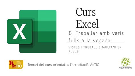 Microsoft Excel Treball En Varis Fulls A La Vegada YouTube