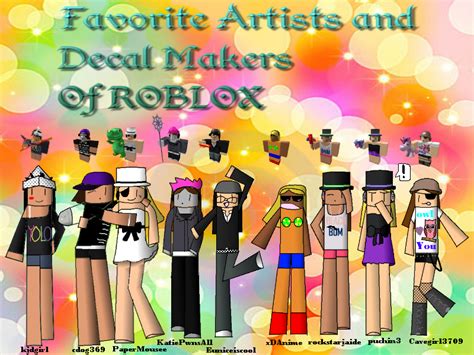 Epic Artists And Decal Makers Of Roblox 2 By Hikari The Elite On