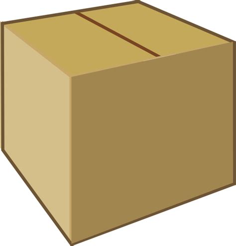 Cardboard Closed Box Clip Art at Clker.com - vector clip art online ...