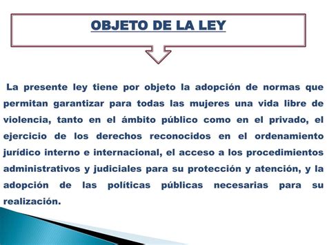 Ppt Ley De Por Una Vida Libre De Violencias Contra Las