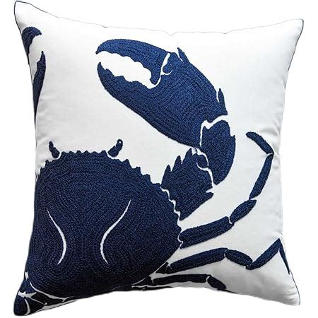 Amazon Decopow Embroidered Nautical Decor Pillow Cover Square