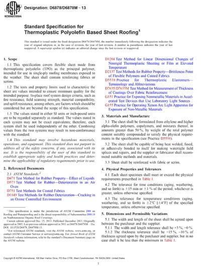 ASTM D6878 D6878M 13 Standard Specification For Thermoplastic