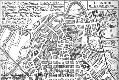 Ein Hanauer Stadtplan Aus Den Siebziger Jahren