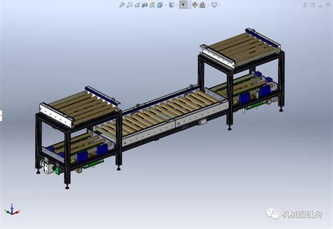 【工程机械】双层90°输送滚筒线3d数模图纸 Solidworks设计solidworks 仿真秀干货文章