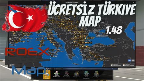 Ets 2 Roextended Free 1 48 ÜCRETSİZ TÜRKİYE HARİTASI ROEX MAP YouTube