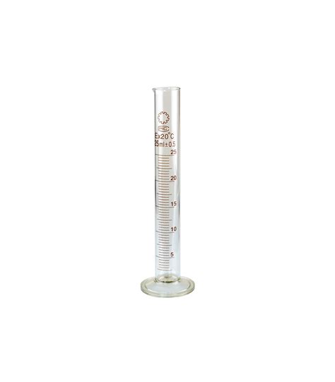 Graduated Cylinder Glass 25 Ml Ellemental