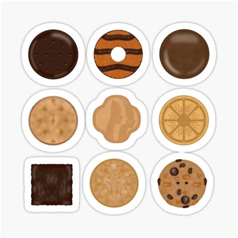 Girl Scout Cookies Individuals Sticker For Sale By Choco Tokki