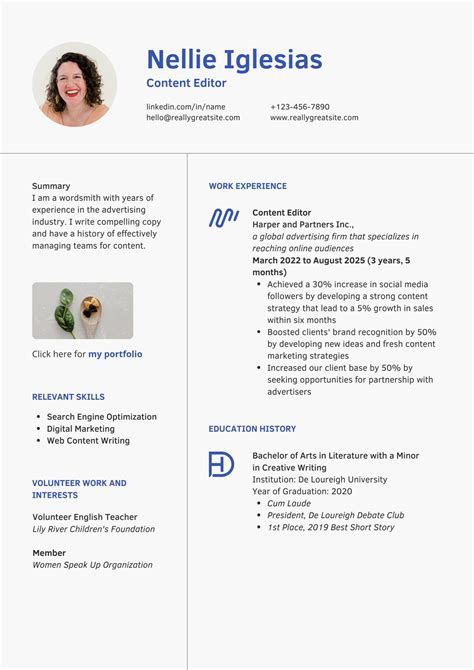 Modern Resume Template With Photo photo-enhanced CV Kit A - Etsy